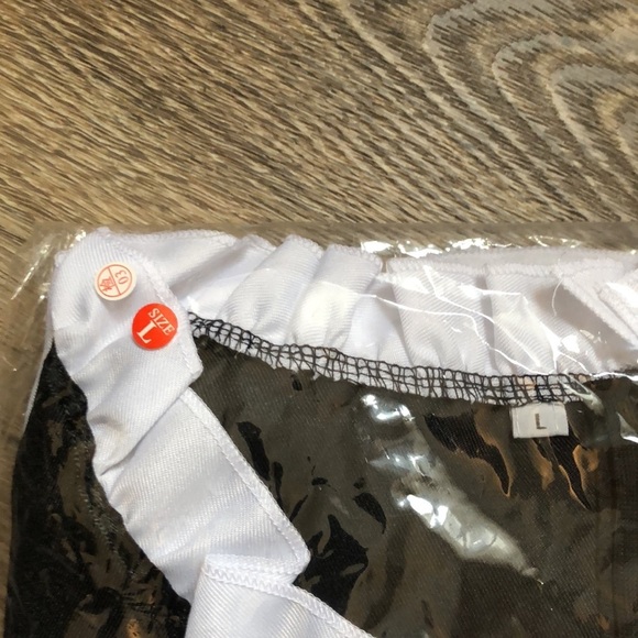 Sweet Lolita French Maid Costume Waitress Servant SZ L Halloween Apron Cosplay - Picture 4 of 4